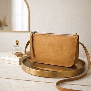 Madewell Tan Leather Crossbody Bag